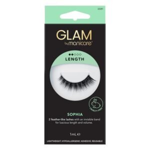 Glam By Manicare Sophia Lashes Length