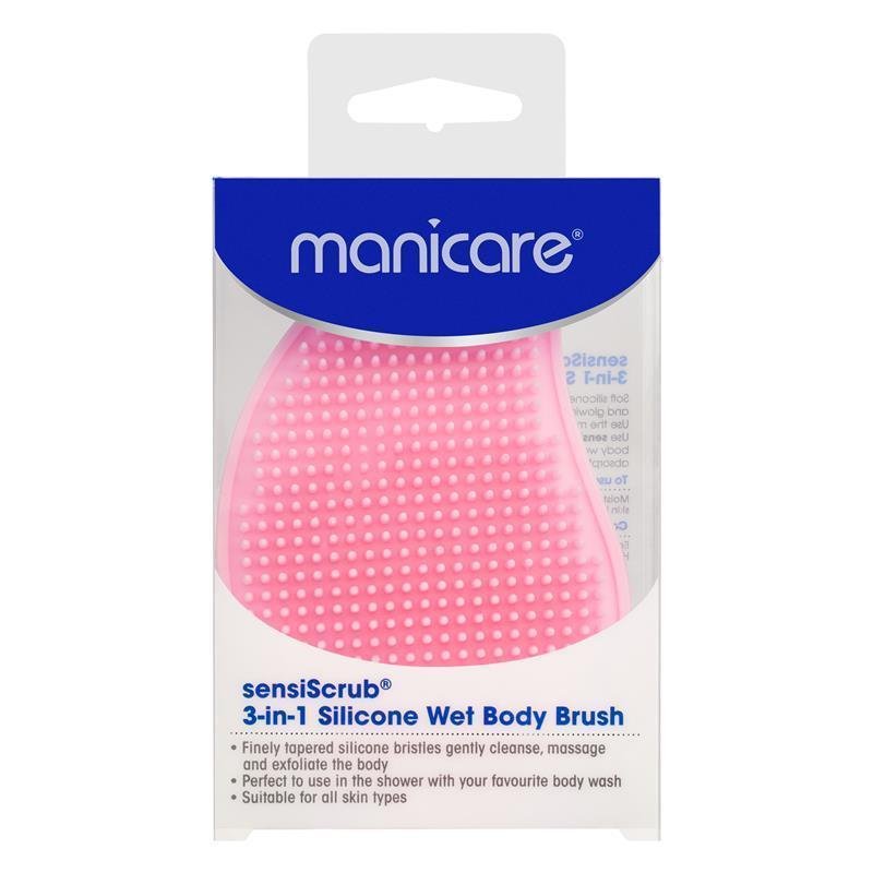Manicare SensiSrub 3-In-1 Silicone Wet Body Brush