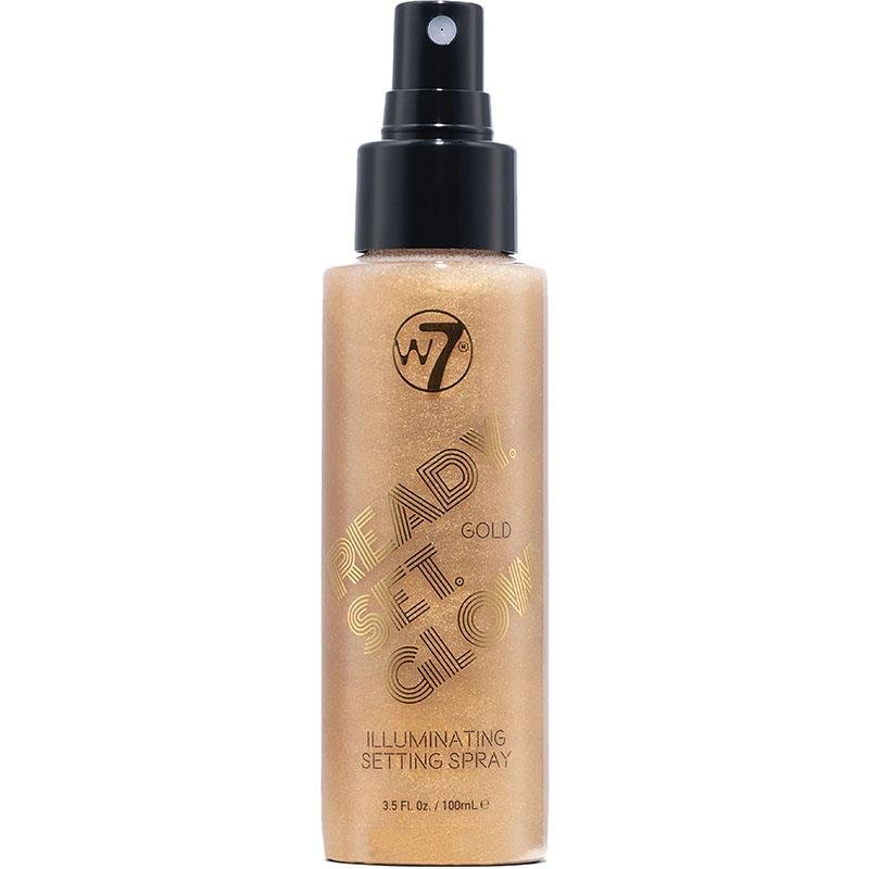 W7 Ready Set  Glow Lluminating Setting Spray Gold