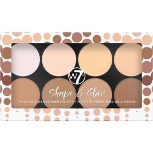W7 Shape & Glow Highlight & Contour Powder Palette