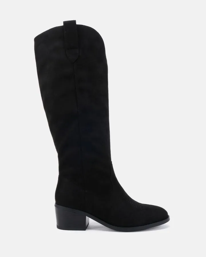 HARLAN  BLACK SUEDE