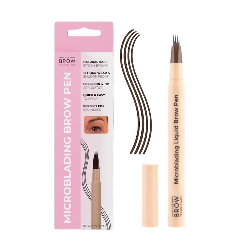 TBT Cosmetics 4-Tip Microblading Hair-Stroke Brow Pen Dark Chocolate