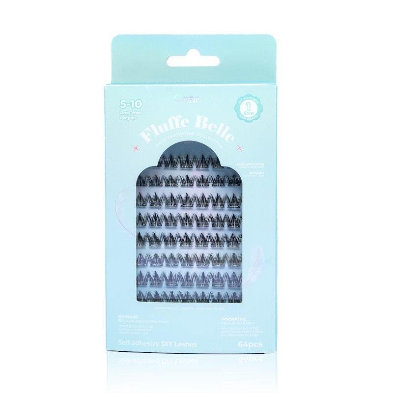 Char Halo Feathered Fluffe Belle Lashes 64 Pieces