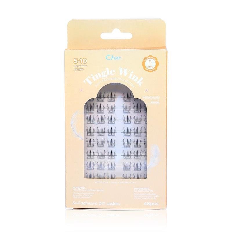 Char Halo Feathered Tingle Wink Lashes 48 Pieces
