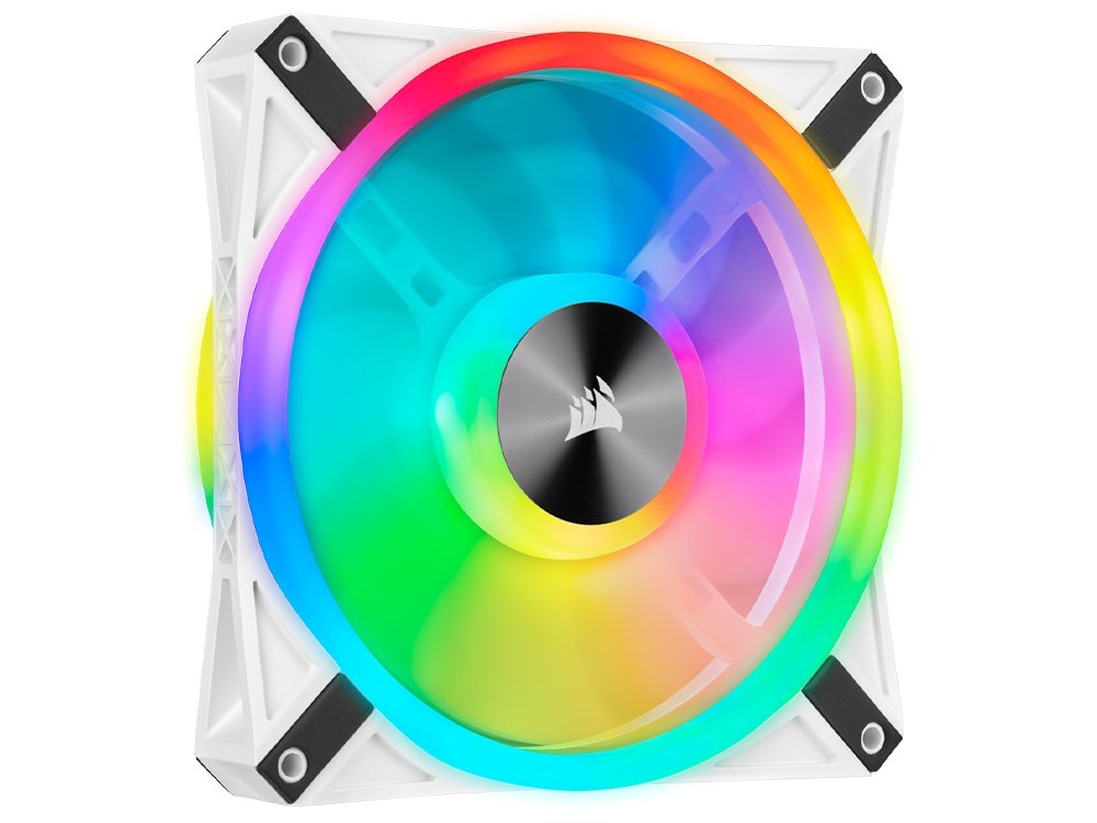 Corsair iCUE QL140 RGB 140mm PWM White Fan - Single Pack