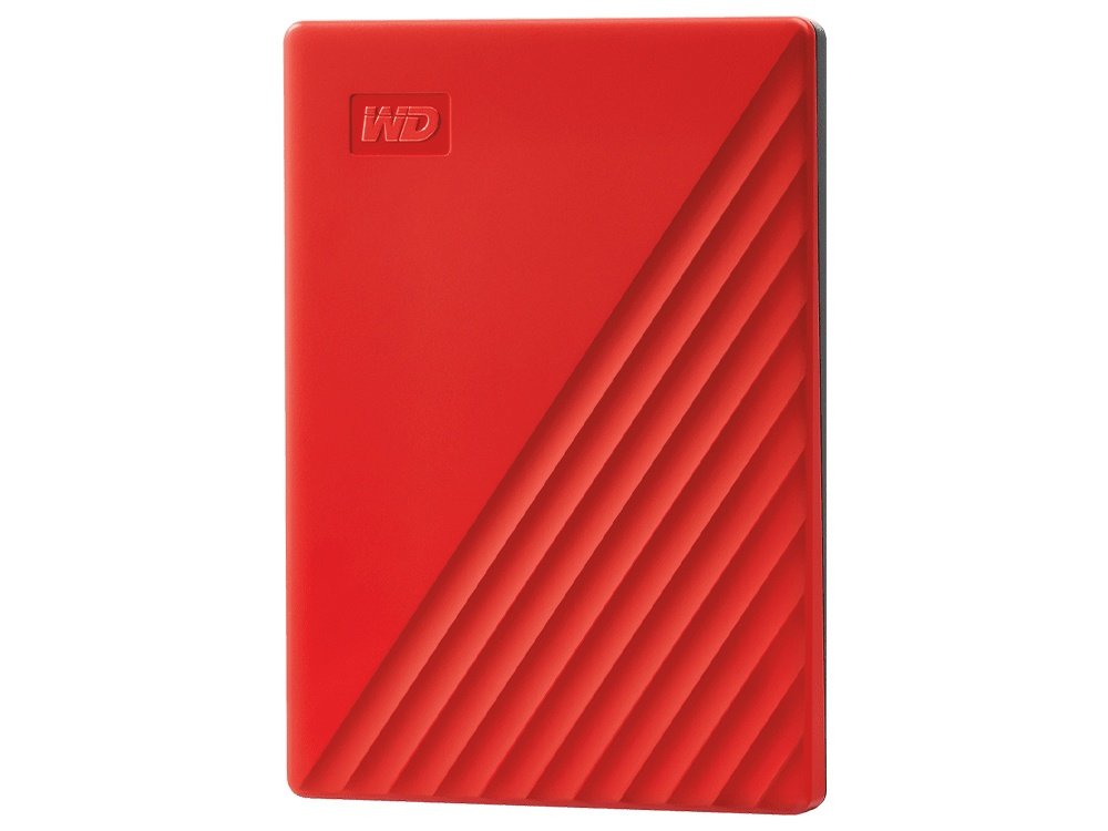 WD My Passport 2TB USB 3.0 2.5" Portable Hard Drive - Red