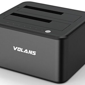 Volans VL-DS30S 2-Bay USB3.0 Aluminium Docking Station for 2.5″ and 3.5″ SATA HDD