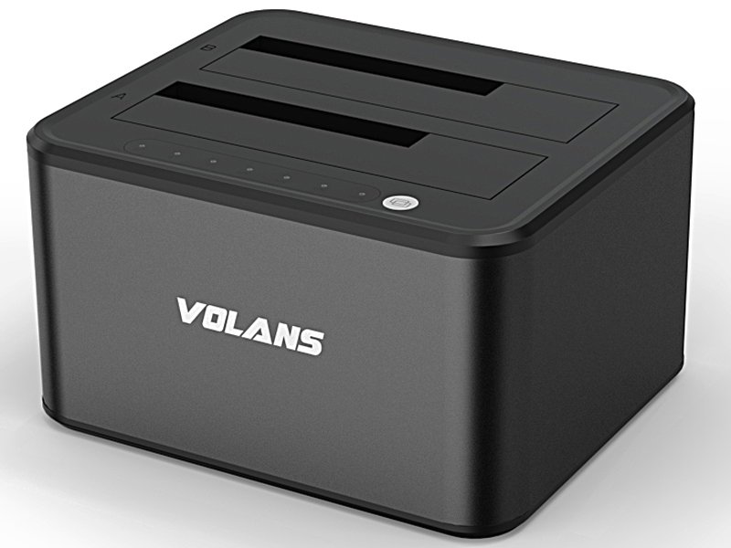 Volans VL-DS30S 2-Bay USB3.0 Aluminium Docking Station for 2.5" and 3.5" SATA HDD