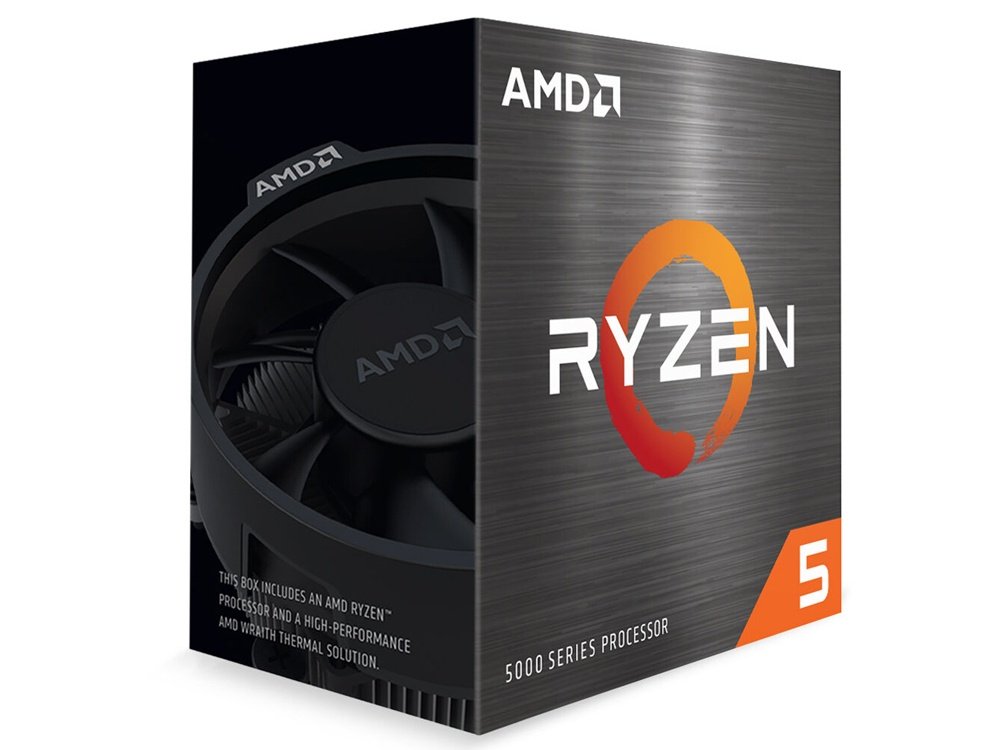 AMD Ryzen 5 5600 6 Core 12 Threads Unlocked 4.4GHz AM4 65W Processor with Wraith Stealth Cooler
