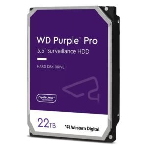 WD Purple Pro WD221PURP 22TB 3.5″ Surveillance Hard Drive
