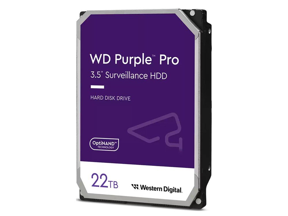 WD Purple Pro WD221PURP 22TB 3.5" Surveillance Hard Drive
