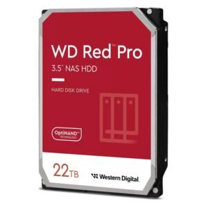 WD Red Pro WD221KFGX 22TB 7200RPM 3.5″ NAS Hard Disk Drive