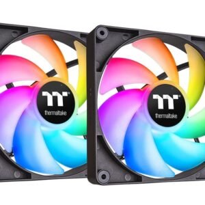 Thermaltake CT120 ARGB Sync PC Cooling Fan – Black (2-Pack)