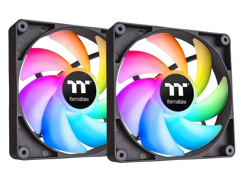 Thermaltake CT120 ARGB Sync PC Cooling Fan - Black (2-Pack)