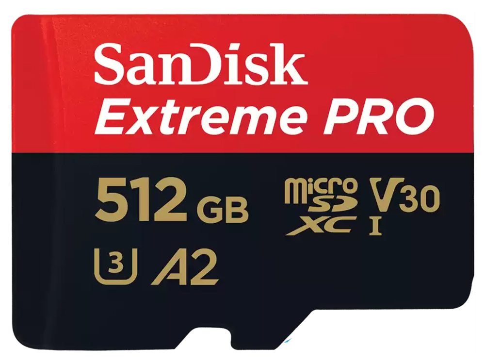 SanDisk Extreme PRO 512GB V30 A2 U3 microSDXC UHS-I Card