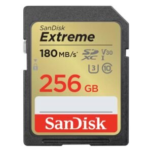 SanDisk Extreme 256GB V30 U3 SDXC UHS-I Memory Card