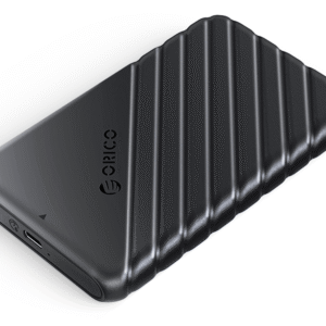 Orico 25PW1C-C3 2.5″ USB3.1 Gen1 Hard Drive Enclosure – Black (Type-C to Type-C Cable)