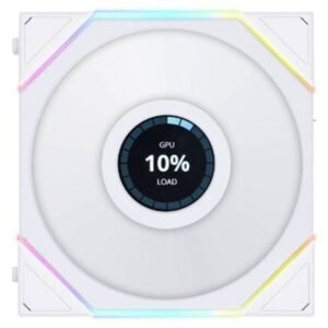 Lian Li UNI FAN TL LCD 120mm ARGB Fan – White (1-Pack)