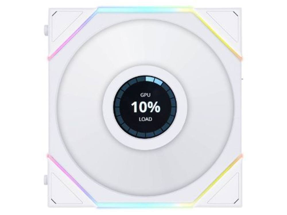 Lian Li UNI FAN TL LCD 120mm ARGB Fan - White (1-Pack)