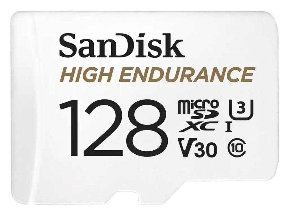 SanDisk High Endurance 128GB UHS-I Class 10 U3 V30 4K UHD microSD Card