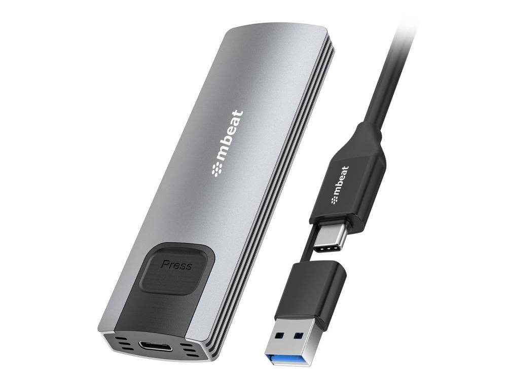 MBeat 10Gbps M.2 NVMe SATA SSD Enclosure