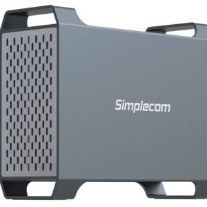 Simplecom SE482 SuperSpeed USB Dual Bay 3.5″ SATA Hard Drive RAID Enclosure USB-C RAID 0/1, JBOD