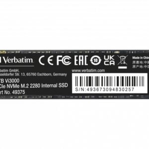 Verbatim Vi3000 1TB PCIe Gen3 NVMe M.2 2280 SSD