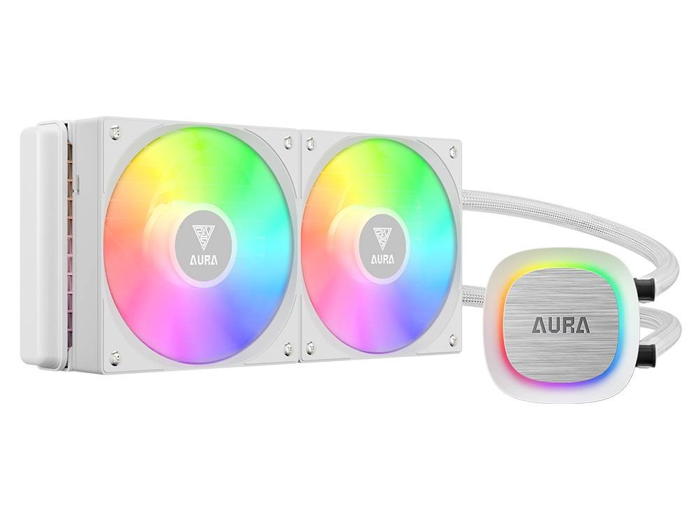 Gamdias AURA GL240 V2 240mm Liquid CPU Cooler - White