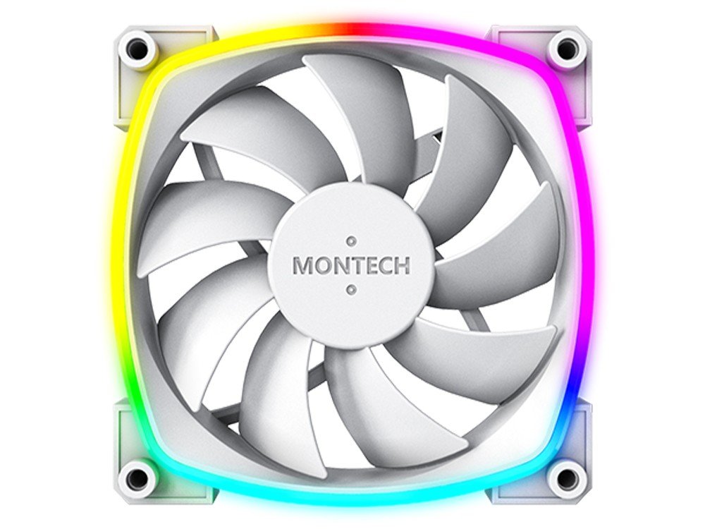 Montech AX120 120mm ARGB PWM Fan - White