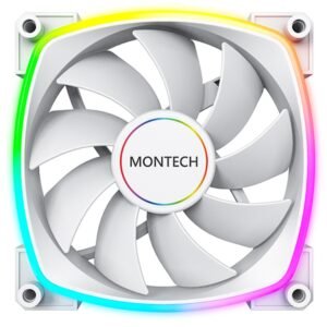 Montech AX140 PWM 140mm ARGB Fan – White