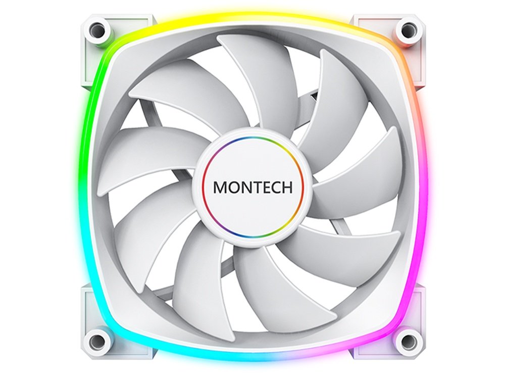 Montech AX140 PWM 140mm ARGB Fan - White