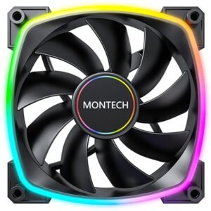Montech AX140 PWM 140mm ARGB Fan – Black