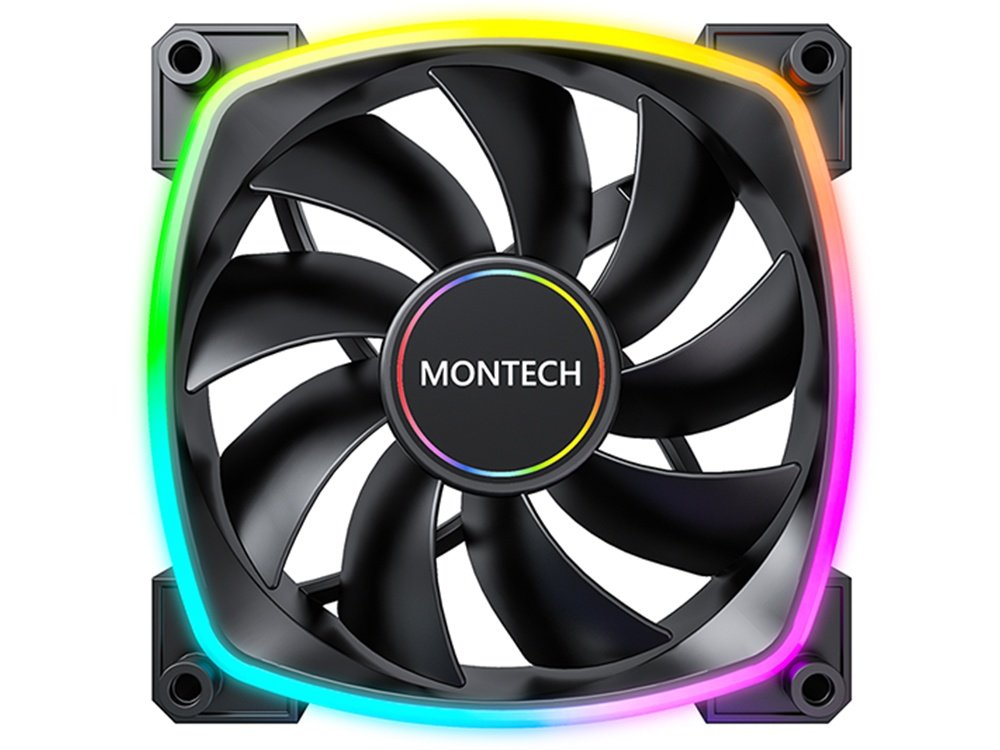 Montech AX140 PWM 140mm ARGB Fan - Black
