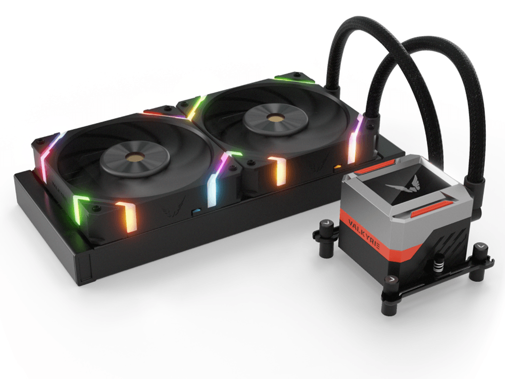 Valkyrie Syn 240 240mm 2.4" LCD All-in-one Liquid CPU Cooler - Black