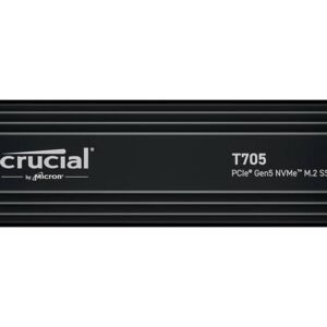 Crucial T705 1TB PCIe Gen5 NVMe M.2 SSD with Heatsink