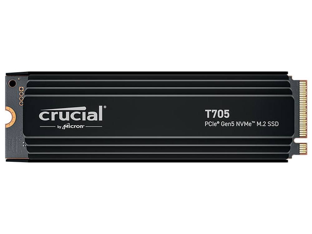 Crucial T705 1TB PCIe Gen5 NVMe M.2 SSD with Heatsink