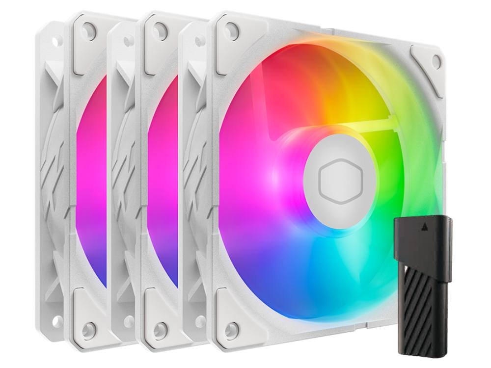 Cooler Master SickleFlow Edge 120 ARGB Fan Kit - White (3-Pack)