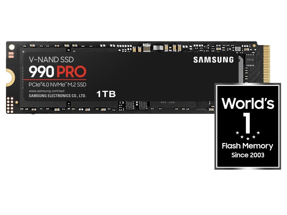 Samsung 990 PRO 1TB PCIe Gen4 NVMe M.2 SSD