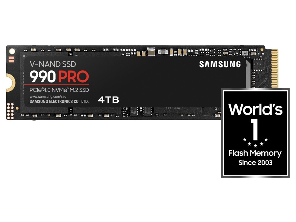Samsung 990 Pro 4TB PCIe Gen4 NVMe M.2 SSD