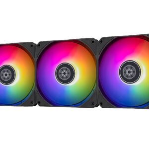 SilverStone Air Nexus 120 ARGB 120mm Fan – Black (3-pack)