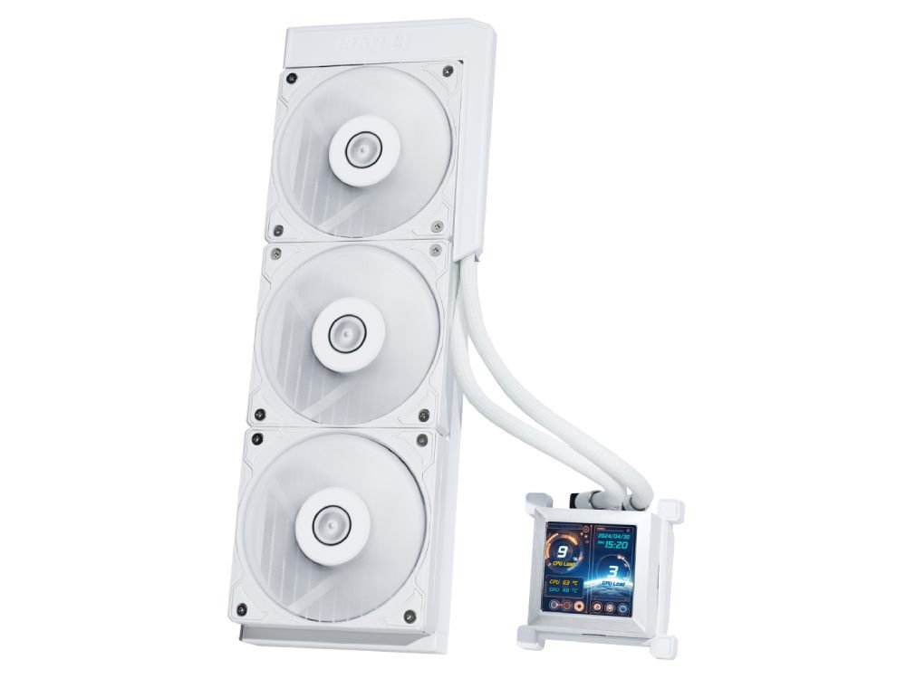 Lian Li HydroShift LCD 360mm S All-in-One Liquid CPU Cooler - White