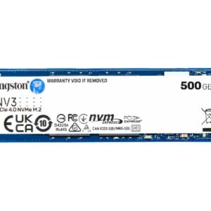 Kingston SNV3S NV3 500GB PCIe Gen4 NVMe M.2 SSD