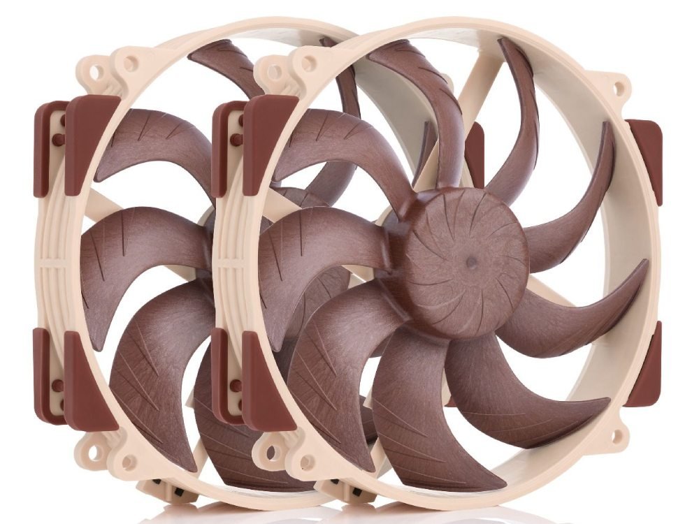 Noctua 140mm NF-A14x25r G2 PWM Sx2-PP 1500RPM LCP Cooling Fan Set (2-Pack)
