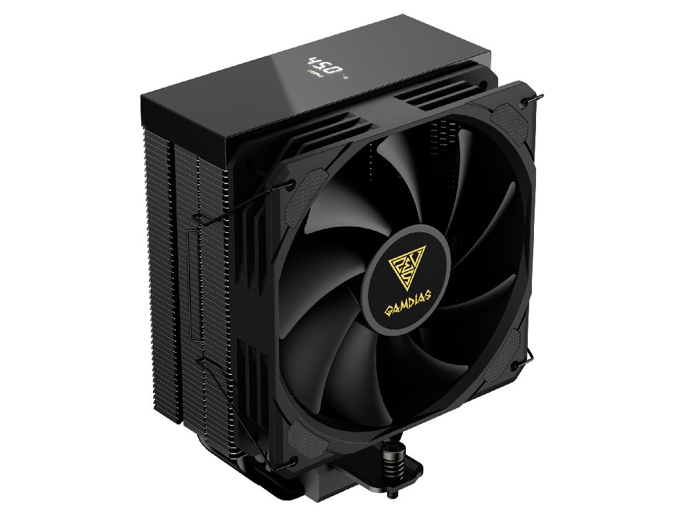 Gamdias BOREAS E2-41D Digital Display 120mm CPU Air Cooler - Matte Black
