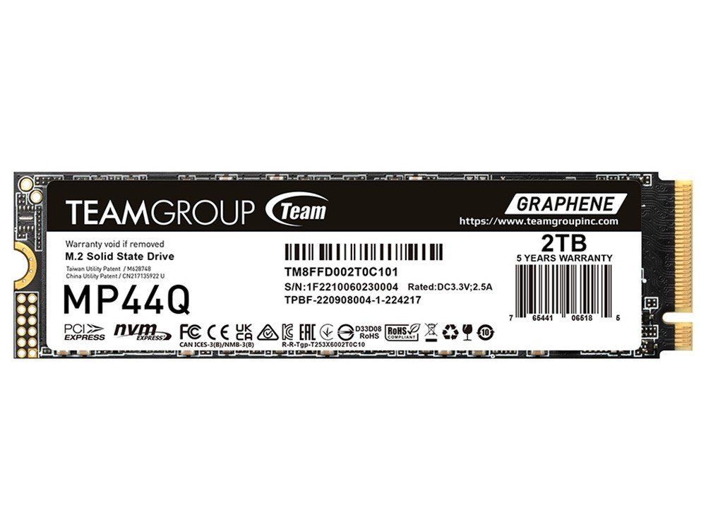 Team Group MP44Q 2TB PCIe Gen4 M.2 2280 NVMe SSD