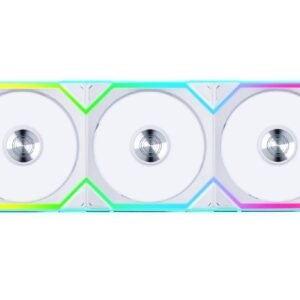 Lian Li Uni Fan SL Wireless 120mm ARGB PWM Reverse Blade Fan – White (3-Pack w/ Controller)