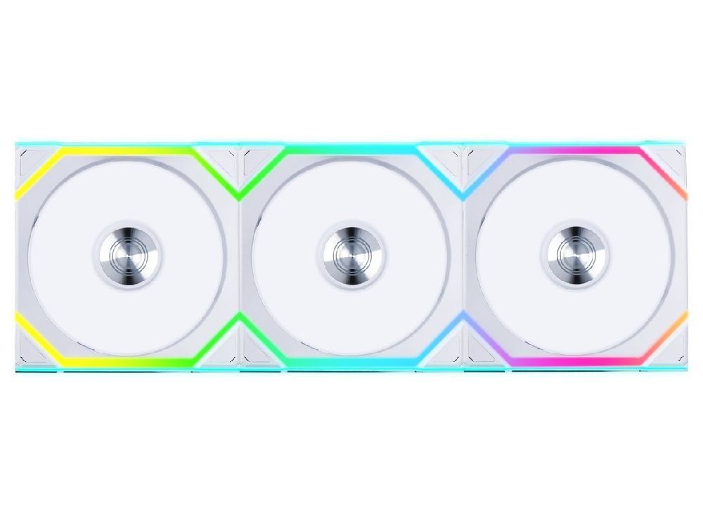 Lian Li Uni Fan SL Wireless 120mm ARGB PWM Fan - White (3-Pack w/ Controller)