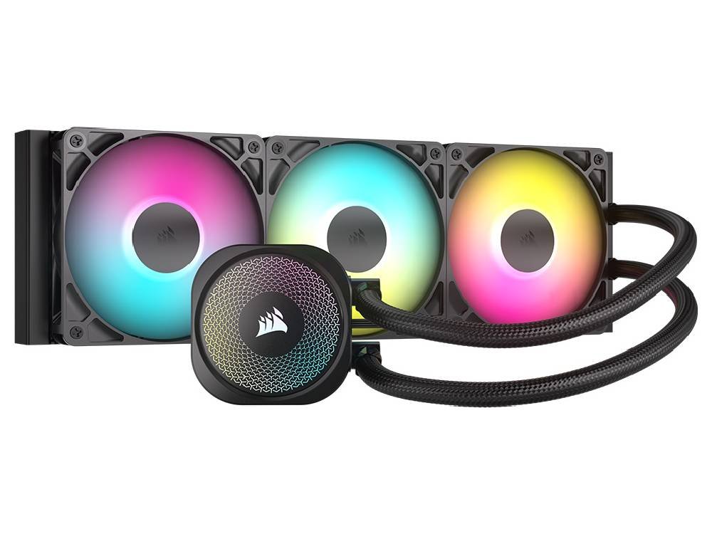 Corsair Nautilus 360 RS ARGB 360mm Liquid CPU Cooler - Black
