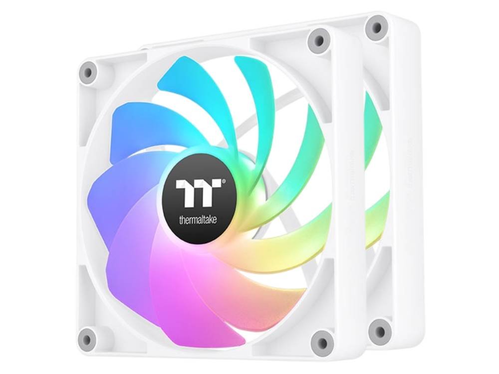 Thermaltake CT120 Reverse ARGB Sync 120mm Fan - White (2-Pack)