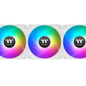 Thermaltake CT120 EX ARGB 120mm Sync PC Cooling Fan – White (3-Pack)